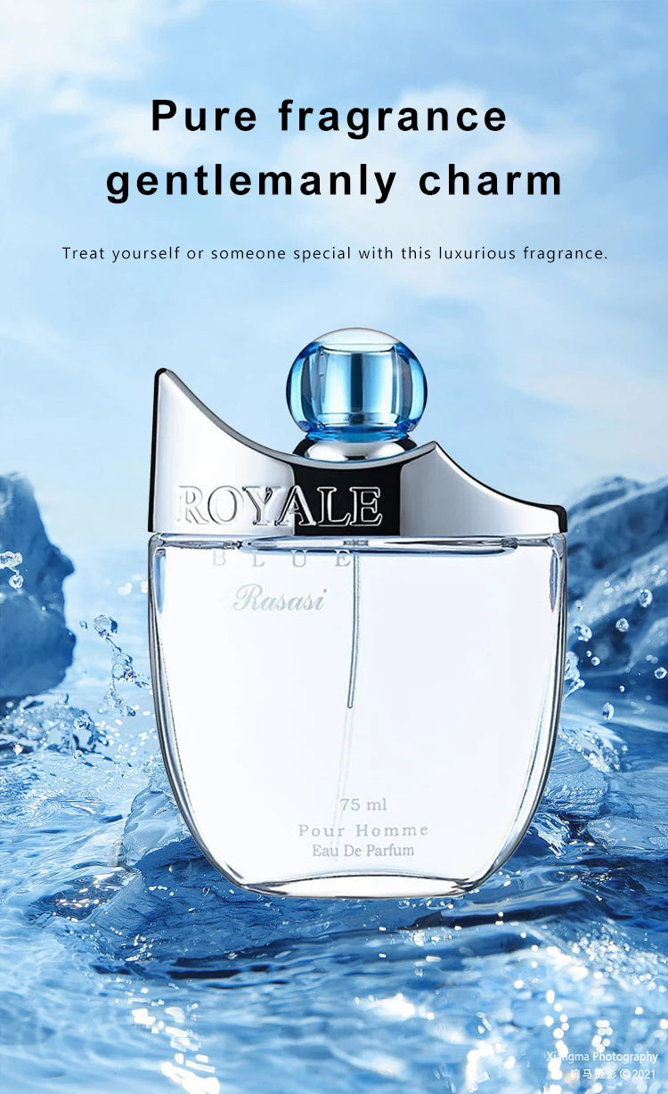 75ml Original Royal Hombre Perfume – Long-Lasting Masculine Cologne with Strong & Attractive Scent