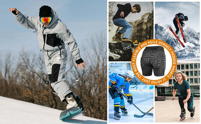 AVIVOR 3D Protective Shorts – Unisex Snowboard & Ski Sports Hip Protection Pad