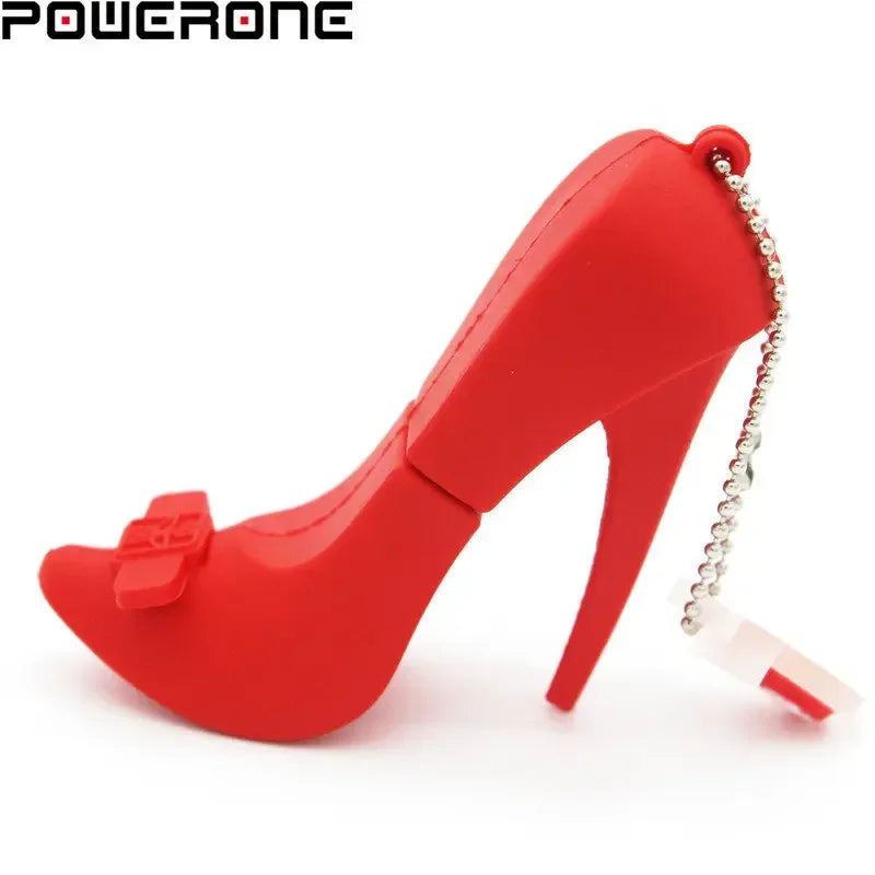 High-Heeled Shoes USB Flash Drive – 16GB/32GB/64GB/128GB Creative Handbag Memory Stick for Women