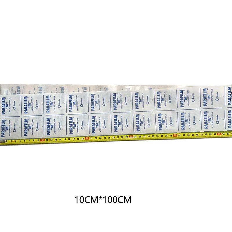 Laboratory Parafilm M PM996 Sealing Film — 10cm x 1m/38m, Heat-Shrinkable, Dust-Proof Wrap for Beakers, Petri Dishes, Perfume Covers