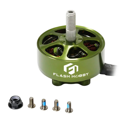 FLASHHOBBY Mars M2807 Brushless Motor — 1300KV 3-6S LiPo for 7-Inch FPV Freestyle Long-Range Drones, DIY Parts