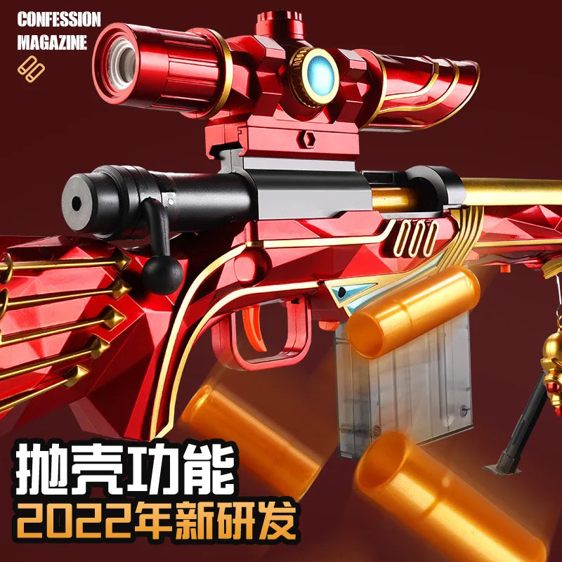 M24 Soft Bullet Sniper Toy Gun with Large Gift Box – Manual AWM Rifle Model for Boys, Christmas 2025 Gift