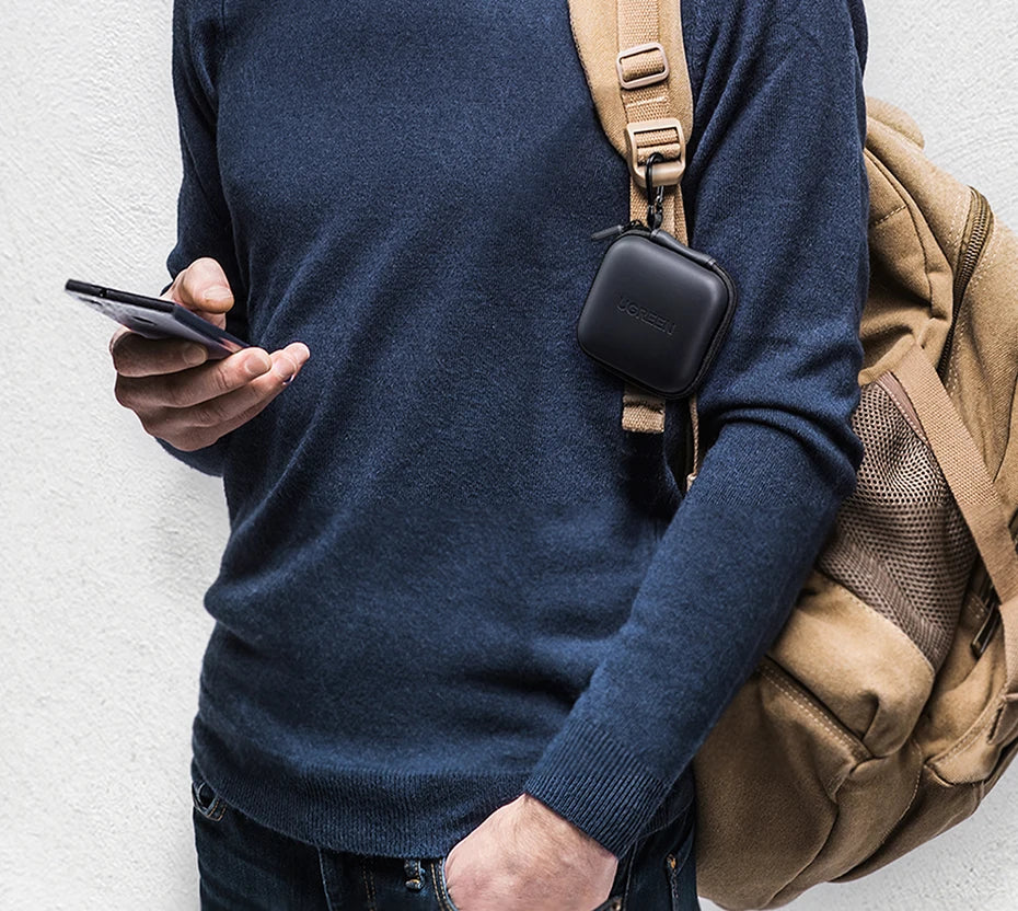 UGREEN Hard Earphone Case – Protective Headphone Bag for AirPods, EarPods, Sennheiser, Bluetooth Earphones