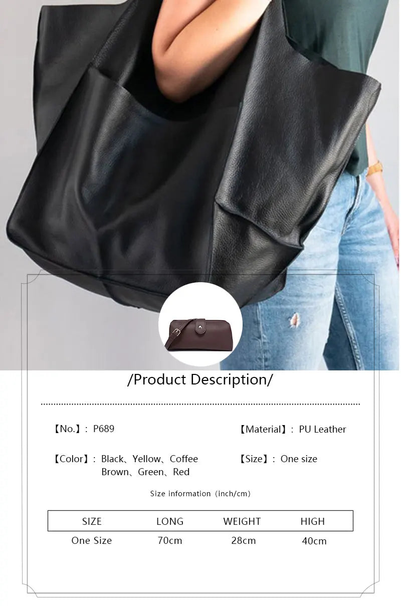 Rretro Handmade Large Beach Tote Bag – High Capacity Zipper Shoulder Handbag for Ladies