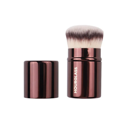 HG Pro Retractable Foundation Makeup Brush – Powder, Contour, Blusher & Highlight with Metal Handle
