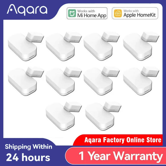 Original Aqara ZigBee Door & Window Sensor – Wireless Smart Home Security, Works with MiHome & HomeKit APP (MCCGQ11LM)