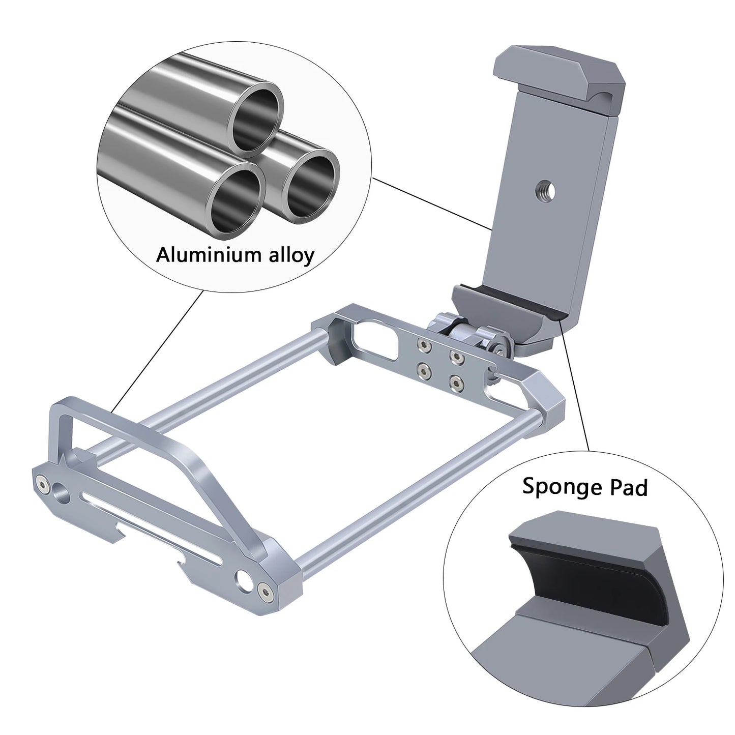 Aluminum Protector Frame Bracket with Phone Mount Holder for Flysky Noble NB4 Pro, NB4 Lite, NB4+ Radio Transmitter   2/2