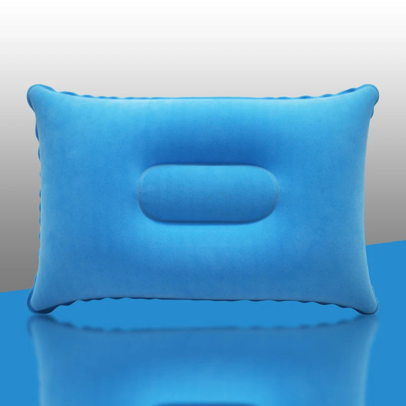 Inflatable Air Pillow Bed – PVC Nylon Camping & Travel Pillow for Neck and Back Support