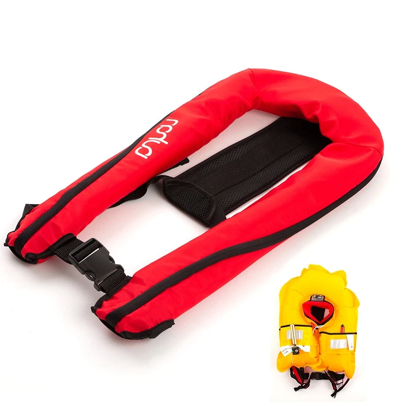 Professional Self-Inflatable Fishing Vest – 150N/100N Life Jacket for Adults, Manual & Auto Water Sports