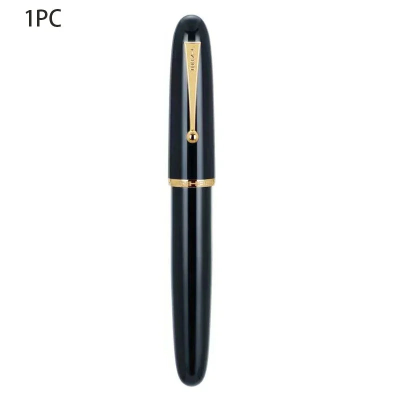 Luxury JinHao 9019 Dadao Fountain Pen – Transparent Acrylic Spin Design, 40mm Nib for Office & School Writing Supplies