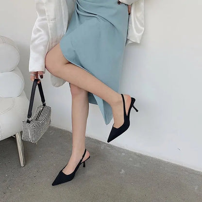 2024 New Autumn Women's Pumps – Pointed Toe High Heels, Shallow Sandals, Fashion Zapatos Mujer Shoes