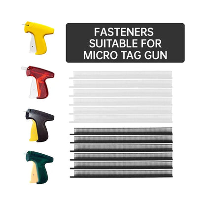 Mini Tag Pin 4.4mm Garment Tag Gun Fasteners — White & Black Durable Price Tags