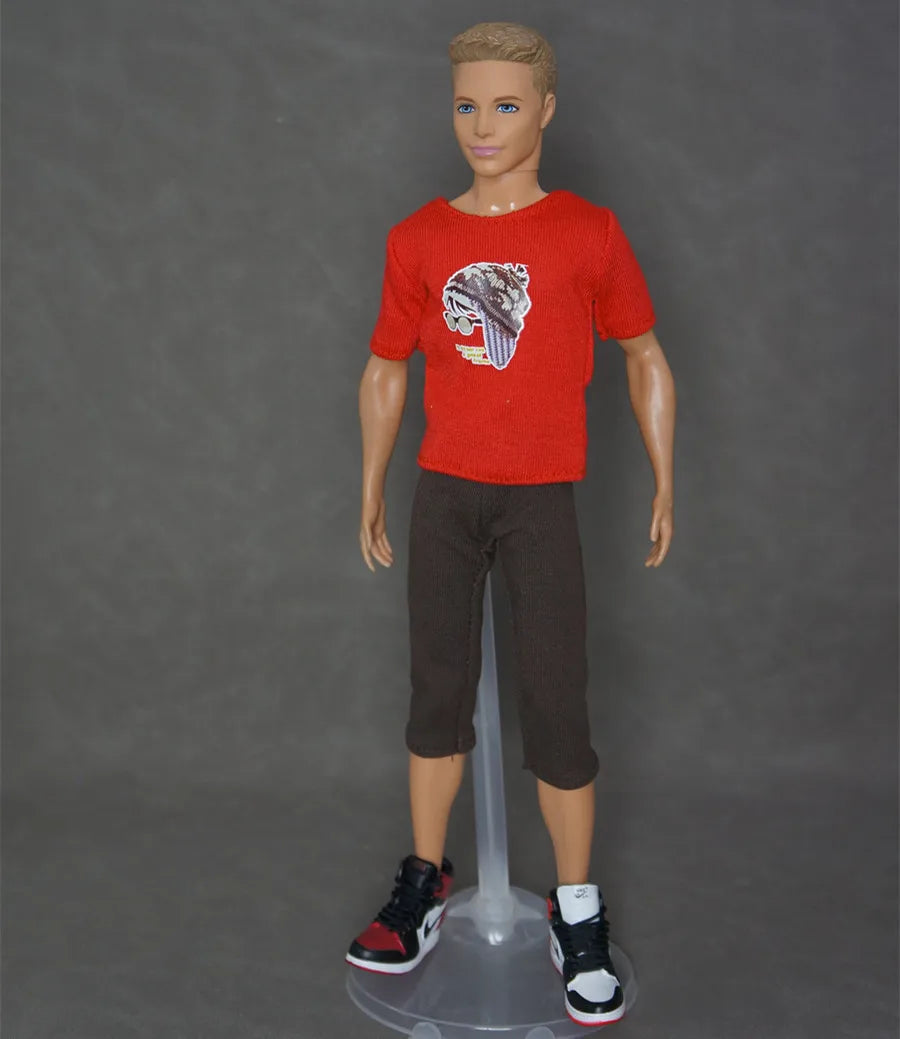 30cm Male Anime Doll Clothes – 1/6 BJD Fashion Casual Suit for KEN Dolls, DIY Reborn Toy Accessories & Gifts