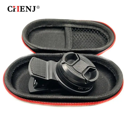 37/52MM CPL Circular Polarizer Filter — Universal Black Camera & Phone Clip-On Lens Accessory for Wide-Angle Photography