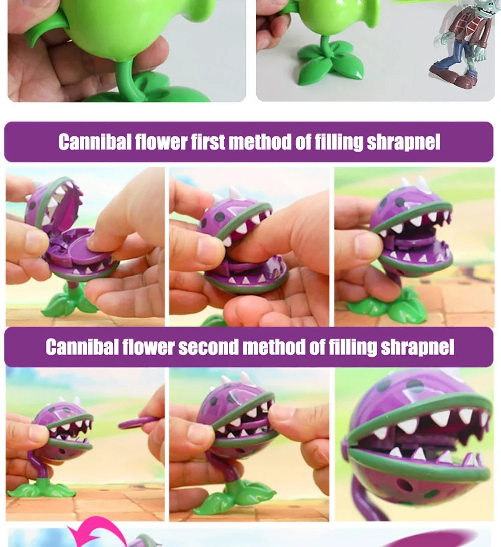 Plants vs Zombies PVZ Pea Shooter Boss Action Figure – Dave Allstar Toy Doll for Kids Gift