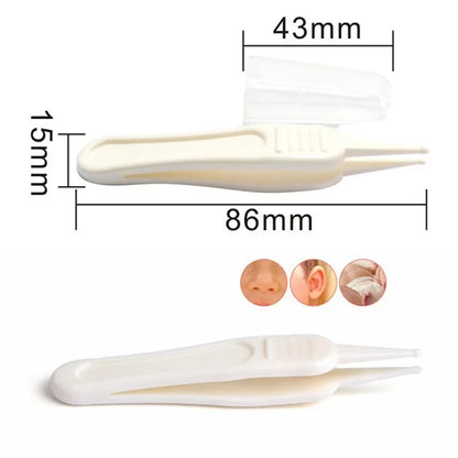 Baby Dig Booger Clip - Infant Ear Nose Navel Clean Tools, Kids Safety Tweezers Cleaning Forceps, Toddler Nasal Cavity Care Supplies
