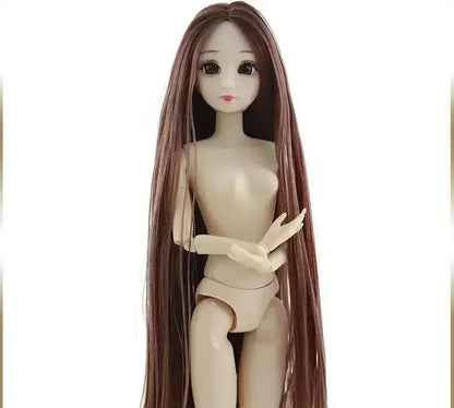 30cm BJD Doll 12-Joint 1/6 Girl Toy — Dress, 3D Eyes, Clothes & Shoes, Kids Gift for Girls