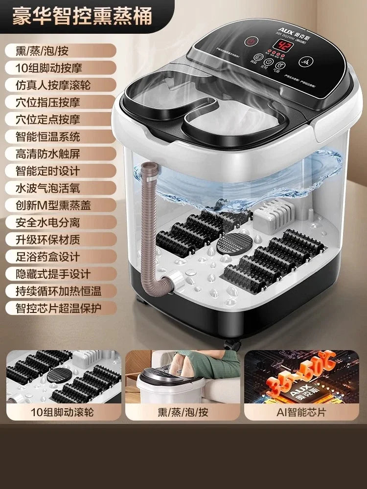 Automatic Heated Foot Bath - Electric Deep Foot Spa Massager with Constant Temperature