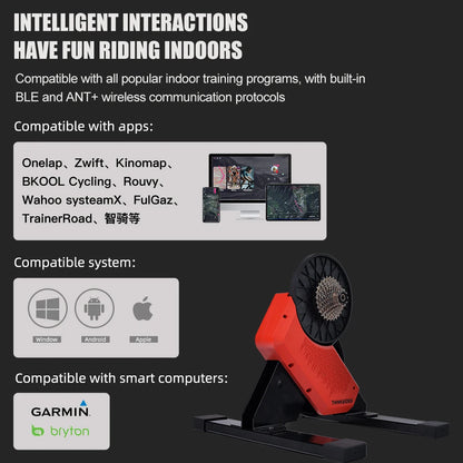 ThinkRider X2 Smart Bike Trainer - MTB & Road Bicycle, Built-in Power Meter, Home Trainer Compatible