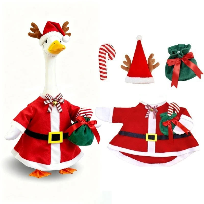 Halloween Goose Costume Set - Porch Goose Outfit with Hat, Ghost Costume & Pumpkin Basket Decoration