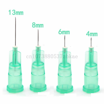100pcs/Box 32G Disposable Needles – 4mm, 6mm, 8mm, 13mm Painless Irrigator Eyelid Tool Parts for Teeth Syringes