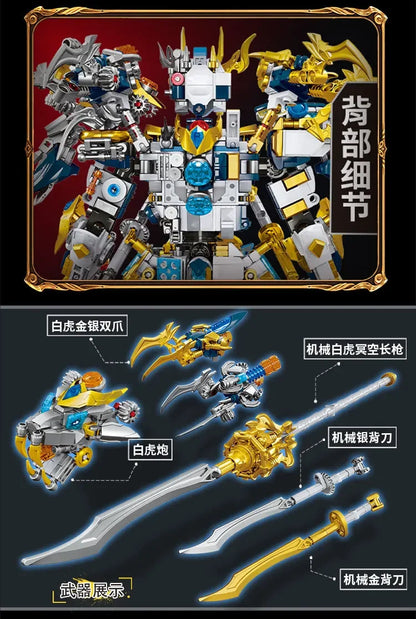Mech WUKONG Monkey King Building Block Toy Set – ZHAOYUN Robot Hero DIY Bricks for Kids & Boys Gifts