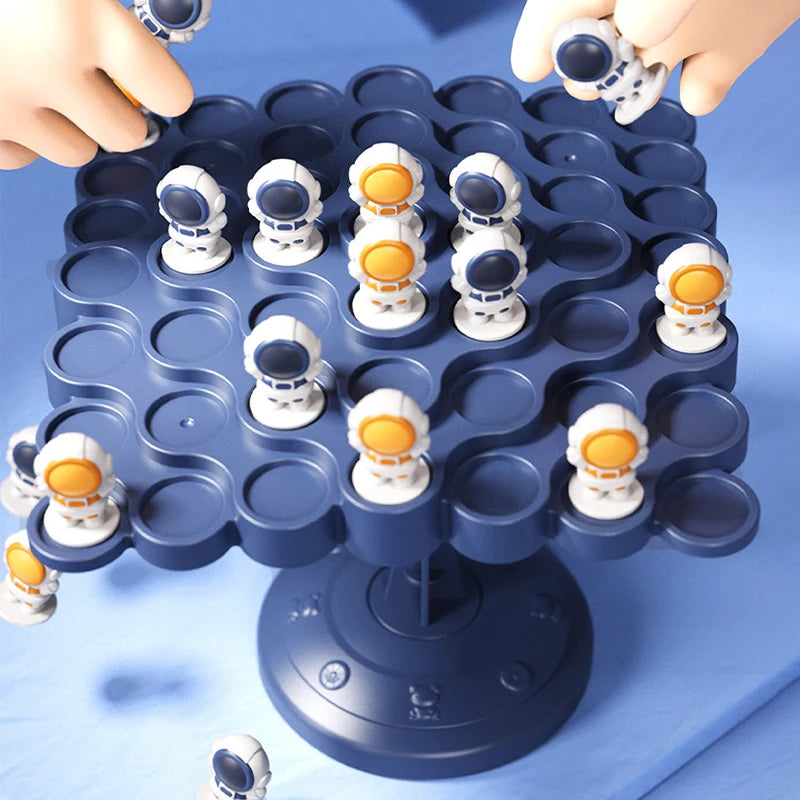 Kids Balance Tree Board Game – Astronaut & Frog Tabletop Toy for Parent-Child Fun & Party Play