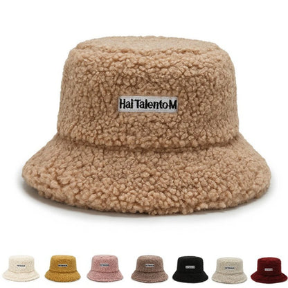 Unisex Winter Fleece Bucket Hat – Warm Cold-Resistant Fashionable Fisherman Cap with Sunshade
