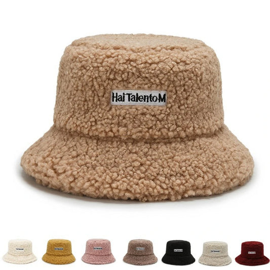 Unisex Winter Fleece Bucket Hat – Warm Cold-Resistant Fashionable Fisherman Cap with Sunshade