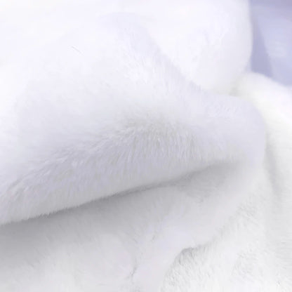 Sewbato Super Soft Artificial Rabbit Fur Fabric – 50x50cm Plush DIY Garment & Craft Material