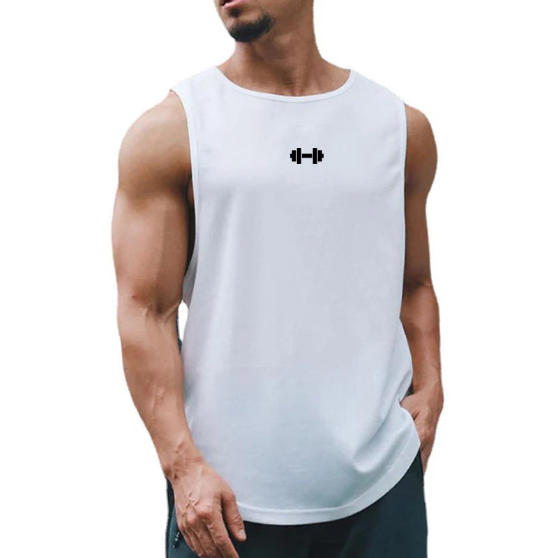 Summer Men’s Gym Tank Top | Quick-Drying Fitness Training Clothing | Loose Bodybuilding Sleeveless Shirt | Fashion Basketball Vest