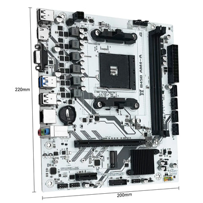 MACHINIST B450 Motherboard - AMD AM4 Mainboard with Dual-Channel DDR4 & M.2 NVME Support for Ryzen 5500/5600/5600G CPU