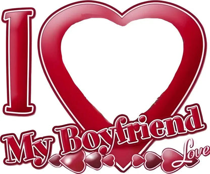Couple Keychain Set – Custom “I Love My Boyfriend/Girlfriend” Keychains, Valentine’s Gift for Him & Her
