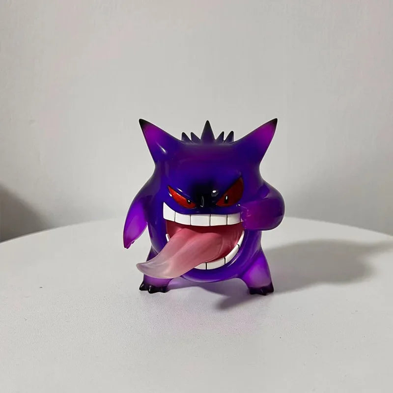 Pokemon Gengar Action Figure - Sticking Tongue Out Anime Collectible Statue, Different Colors, Kawaii Model Kids Toy & Gift
