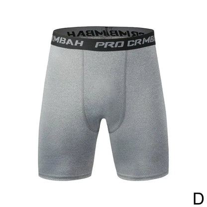 Men’s Compression Leggings — Quick-Dry Basketball, Running & Training Quarter-Length Sports Fitness Pants