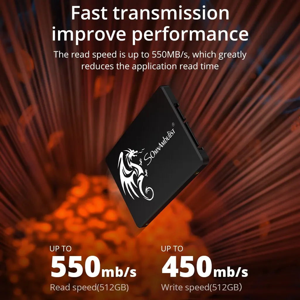 SomnAmbulist SATA3 Internal SSD – 120GB to 2TB Solid State Drive for PC & Laptop (2.5 Inch)   2/2