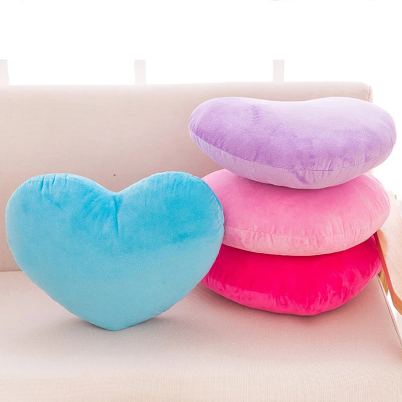 Cute Heart-Shaped Plush Pillow – Soft Sleeping Cushion for Living Room Decor, Valentine’s Day Gifts, Comfortable Sofa Pillow (15/20/30cm)