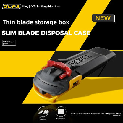 OLFA DC-7 Utility Blade Breaker - Safe Disposal Box for 18mm, 12.5mm & 9mm Blades