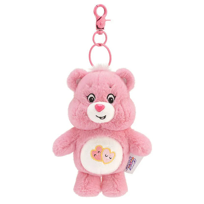 Care Bears Rainbow Plush Keychain - Kawaii Sound Toy Bag Charm & Birthday or Christmas Gift