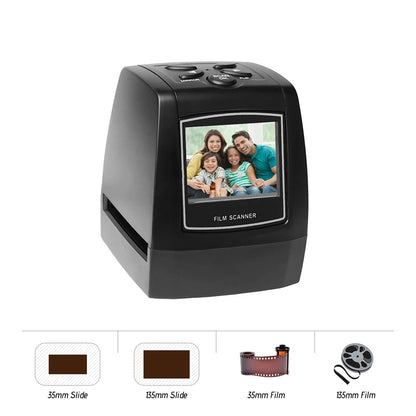 Portable Negative Film Scanner - 35mm/135 Slide Converter with 2.4" LCD Photo Viewer & Digital Image Editing