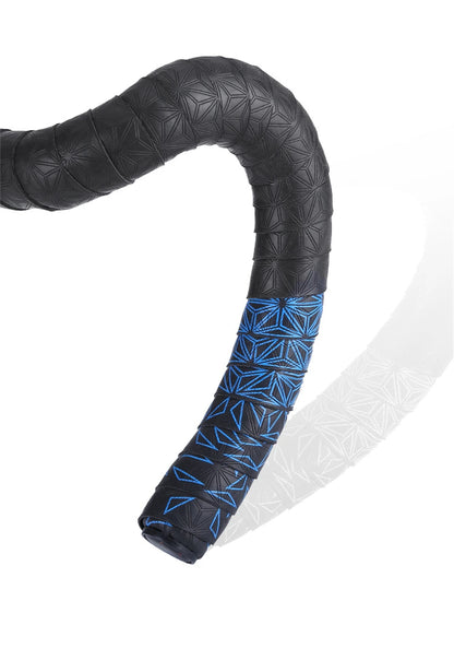 2Pcs PU Bicycle Handlebar Tape - Anti-Slip Shock-Absorbing Road Bike Grip Tape with Bar End Plugs