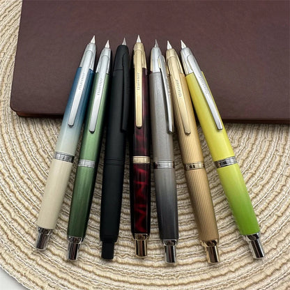 Jinhao 10 Limited Edition Gradient Fountain Pen — Retractable Press, EF/F Nib with Ink Converter, Writing Gift Pen