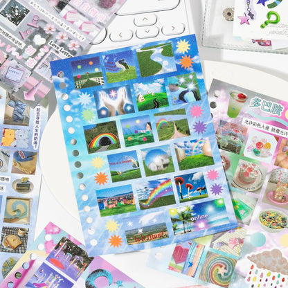 30Pcs Cute Die-Cut Sticker Book - Aesthetic DIY Scrapbook, Phone Case & Stationery Decoration Supplies