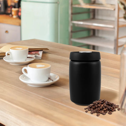 1200ml Stainless Steel Coffee Bean Storage — Vacuum Sealed, Airtight & Moisture-Proof Kitchen Container to Keep Food Fresh