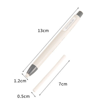 Retractable Press Eraser Pen – Replaceable Core Push-Button Art Eraser for Students, Kids & School Stationery Supplies