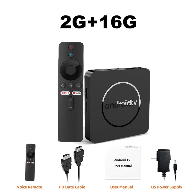 Q10 Android 14 8K Smart TV Box – Allwinner H313, 128GB, Dual WiFi, BT5.0, HDR10+ Media Player with Google Voice Assistant