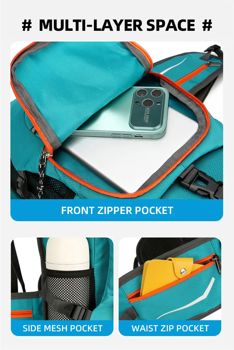 Lightweight Hydration Cycling Backpack – Outdoor Sport Rucksack for Hiking, Camping, Climbing & Travel with Water Reservoir