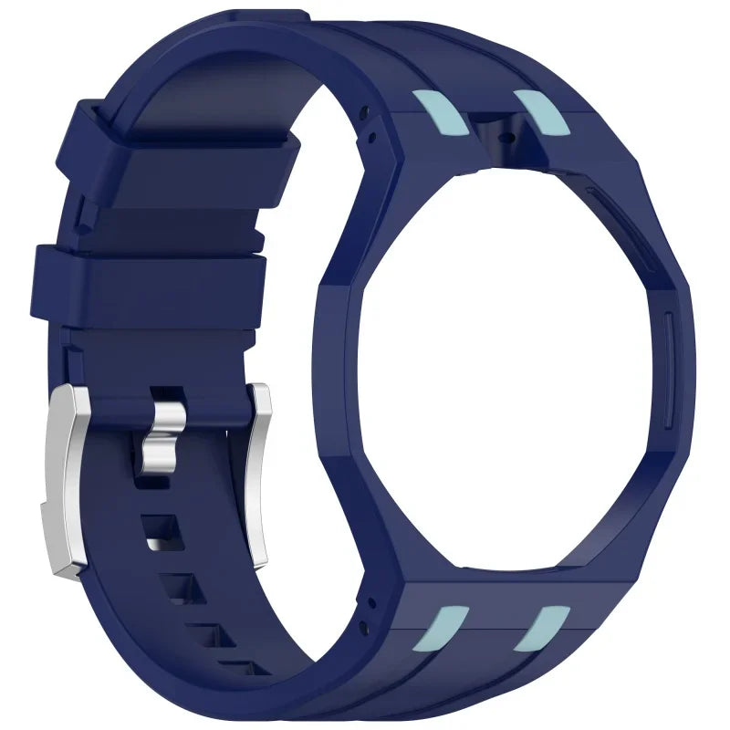 2-in-1 Swatch X AP Royal Case Strap - Silicone Wristwatch Conversion Modification Accessories
