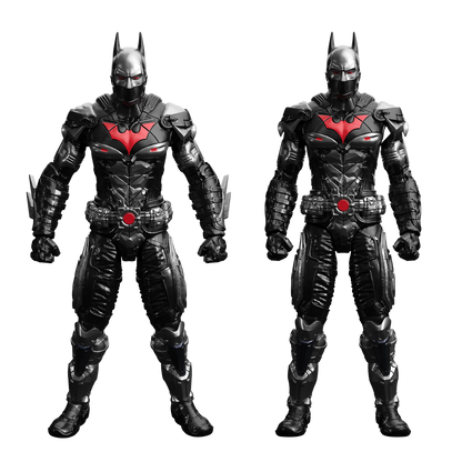 Rouno Original Batman Arkham Knight Deathstroke and Red Hood Blocks - DIY Building Action Figures, Perfect Model Dolls for Kids