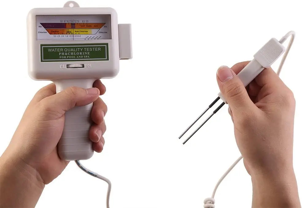 2 in 1 PH & Chlorine Meter - Water Quality Tester for Pool and Aquarium, CL2 Measuring Device